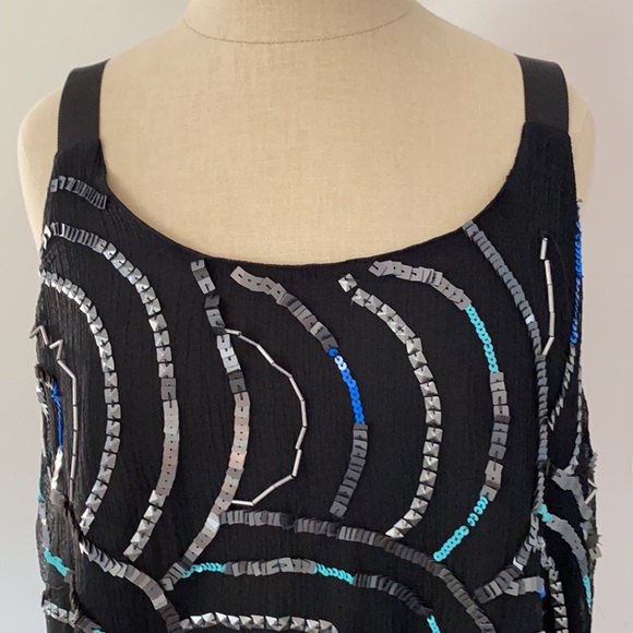Free People black sequin top S - Picture 2 of 3